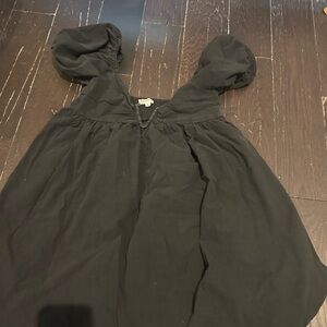 Black Puff Sleeve Dress